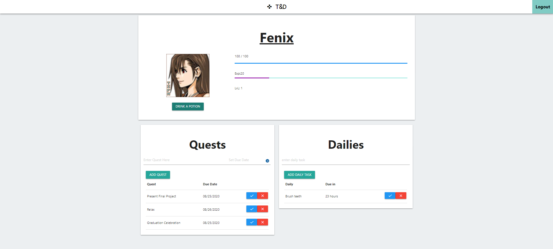 Progressive Budget Screenshot